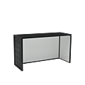 Unico Bar with Black Frame and Black Upholstered Panels