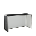 Unico DJ Booth - Steel Frame - Black Upholstered Panels