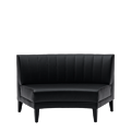 Infinito F Curved Sofa in Black