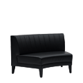 Infinito F Curved Sofa in Black