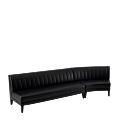 Infinito F Curved Sofa in Black