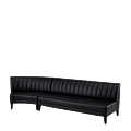Infinito F Curved Sofa in Black