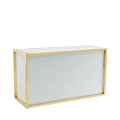 Unico Rectangular Bar with Gold Frame and Coloured Panels