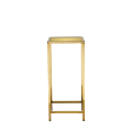 Unico Square Poseur Table with Gold Frame and Gold Top