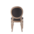 Chandelle Chair in Ivory with Brown Seat Pad