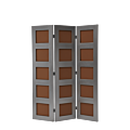 CKC Screen in Silver with Caramel Panels