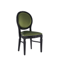 Chandelle Chair in Black with Chartreuse Green Seat Pad