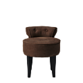 Belgravia Ottoman in Chocolate Fabric