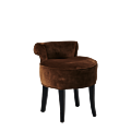 Belgravia Ottoman in Chocolate Brown Velvet