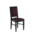 CKC Chair in Black with Claret Wine Seat Pad