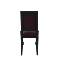 CKC Chair in Black with Claret Wine Seat Pad