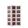 CKC Screen in White with Claret Wine Panels