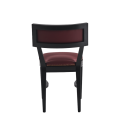 The Bogart Chair in Black with Claret Wine Seat Pad
