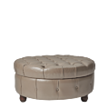 Madrid Ottoman in Taupe