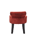 Belgravia Ottoman in Coral Red Velvet