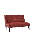 Dilano Sofa in Coral Red Velvet