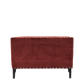 Dilano Sofa in Coral Red Velvet