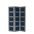 CKC Screen in Silver and Cornflower Blue Panels