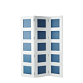 CKC Screen in White with Cornflower Blue Panels