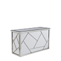Mondrian Bar in Silver with White Panels