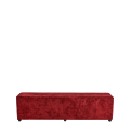 Rochelle Bench in Crimson Red Velvet
