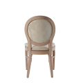 Chandelle Chair in Ivory with Damask Vanilla Seat Pad