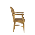 Chandelle Armchair in Gold with Gold Seat Pad