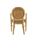 Chandelle Armchair in Gold with Gold Seat Pad