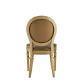 Chandelle Chair in Gold with Gold Seat Pad