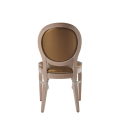 Chandelle Chair in Ivory with Gold Seat Pad