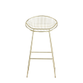 Gianni Round Bar Stool in Gold