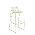 Gianni Square Bar Stool in Gold