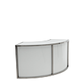 Unico Curved Bar with Stainless Steel Frame and Coloured Panels