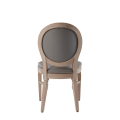 Chandelle Chair in Ivory with Grey Seat Pad