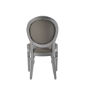 Chandelle Chair in Silver with Grey Seat Pad