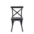 Coco Chair in Black with Grey Seat Pad