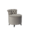 Nandor Ottoman in Grey Velvet