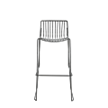 Gianni Square Bar Stool in Gunmetal