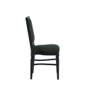 CKC Chair in Black with Hunter Green Seat Pad