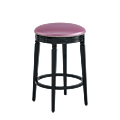 Beli Bar Stool Black with Icy Pink Seat Pad