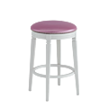 Beli Bar Stool White with Icy Pink Seat Pad