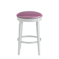 Beli Bar Stool White with Icy Pink Seat Pad