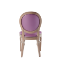 Chandelle Chair in Ivory with Icy Pink Seat Pad