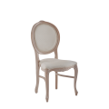 Louise Chair in Ivory with Ivory Seat Pad