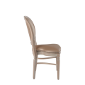 Chandelle Chair in Ivory with Latte Seat Pad