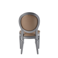Chandelle Chair in Silver with Latte Seat Pad