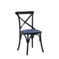 Coco Chair in Black with Lavender Seat Pad