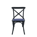 Coco Chair in Black with Lavender Seat Pad