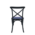 Coco Chair in Black with Lavender Seat Pad