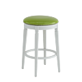 Beli Bar Stool White with Lime Seat Pad